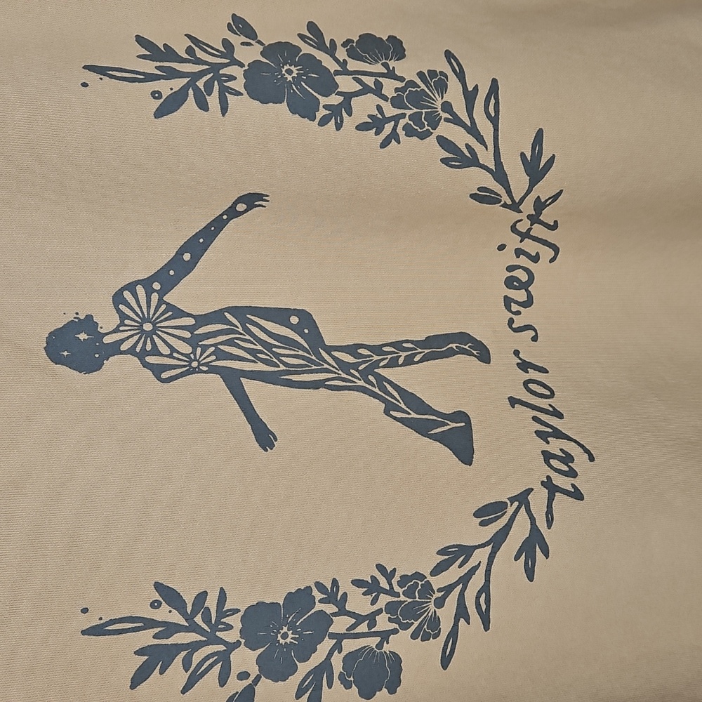 Taylor Swift Folklore Era Still On That Tightrope Crewneck Yellow Size L - Picture 3 of 8